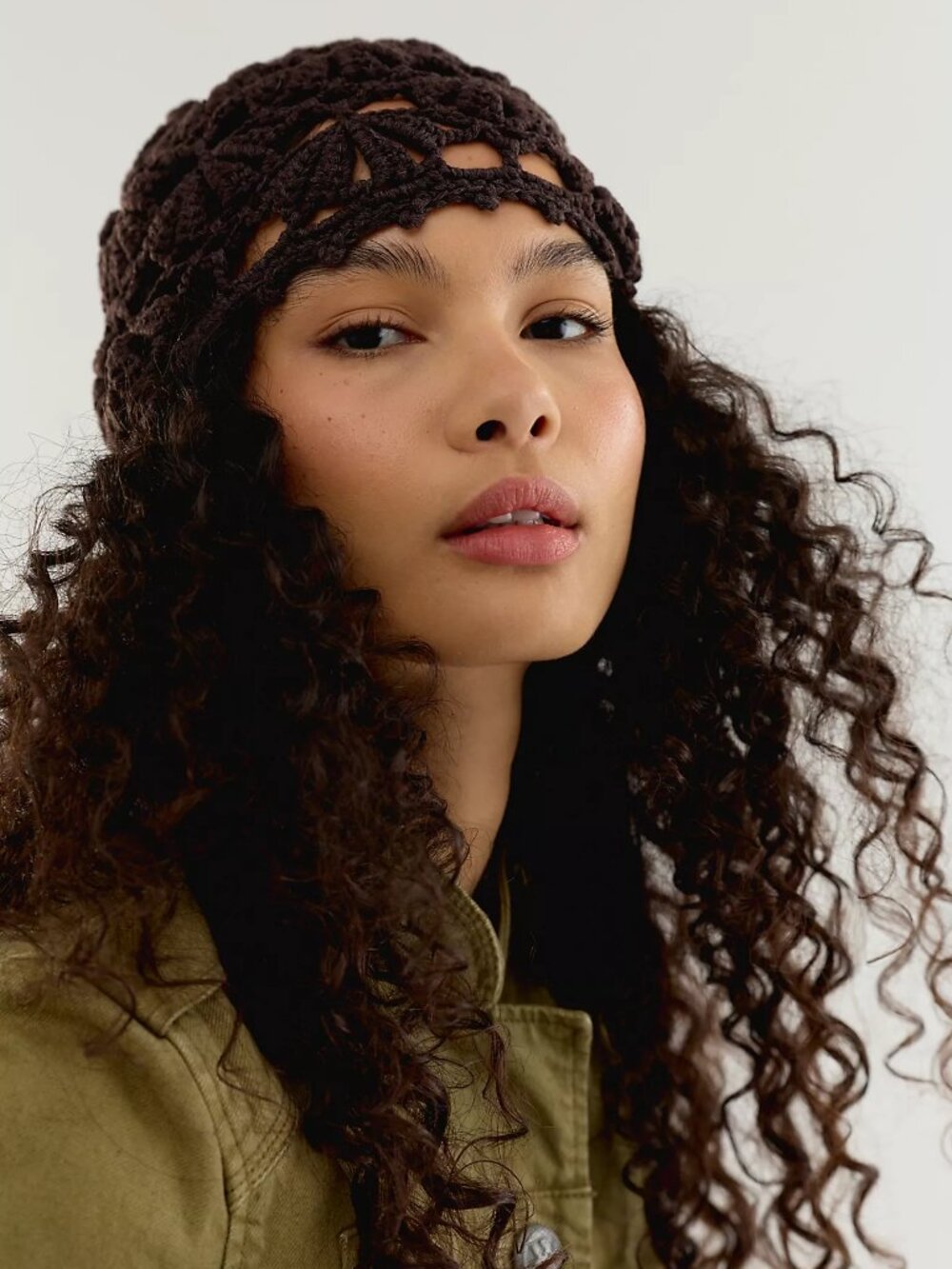 Cora Crochet Knit Skull Cap